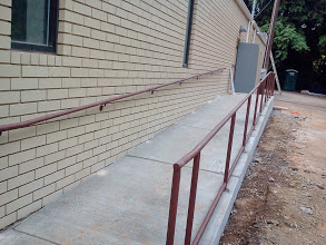 two line ramp handrail